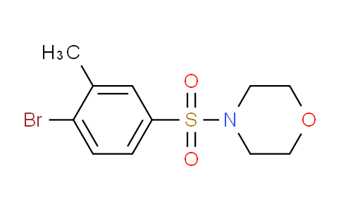 CAS No. 380846-85-5, 4-((4-Bromo-3-methylphenyl)sulfonyl)morpholine