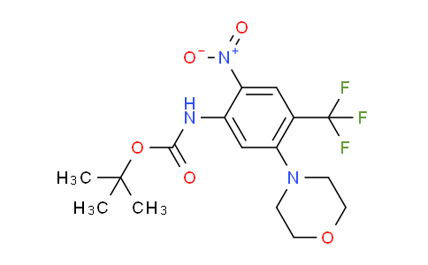 CAS No. 473537-43-8, tert-butyl (5-morpholino-2-nitro-4-(trifluoromethyl)phenyl)carbamate