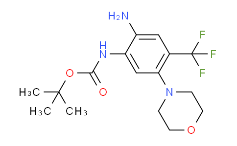 CAS No. 473537-64-3, tert-butyl (2-amino-5-morpholino-4-(trifluoromethyl)phenyl)carbamate