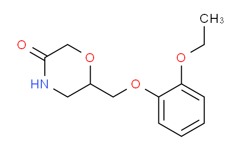 CAS No. 56305-61-4, 6-((2-ethoxyphenoxy)methyl)morpholin-3-one