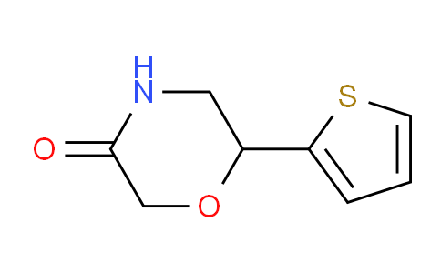 CAS No. 76175-42-3, 6-(thiophen-2-yl)morpholin-3-one