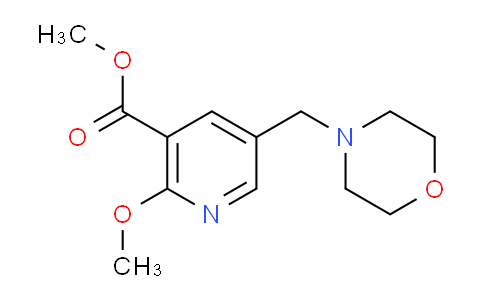 CAS No. 924300-49-2, methyl 2-methoxy-5-(morpholinomethyl)nicotinate