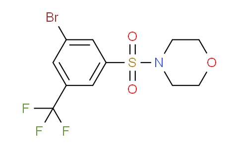 CAS No. 951884-77-8, 4-((3-Bromo-5-(trifluoromethyl)-phenyl)sulfonyl)morpholine