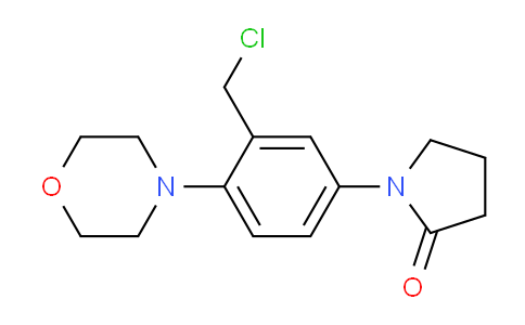 CAS No. 943513-64-2, 1-(3-(chloromethyl)-4-morpholinophenyl)pyrrolidin-2-one