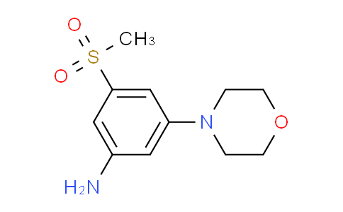 CAS No. 945397-18-2, 3-(Methylsulfonyl)-5-morpholinoaniline