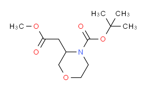 CAS No. 959246-85-6, tert-Butyl 3-(2-methoxy-2-oxoethyl)Morpholine-4-carboxylate