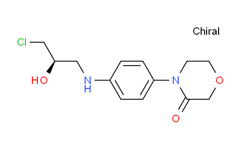 CAS No. 1252018-10-2, 4-[4-(N-(3-Chloro-(2R)-2-hydroxy-1-propyl)amino)phenyl]morpholin-3-one