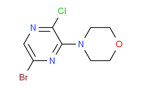 CAS No. 1316761-39-3, 4-(6-bromo-3-chloropyrazin-2-yl)morpholine
