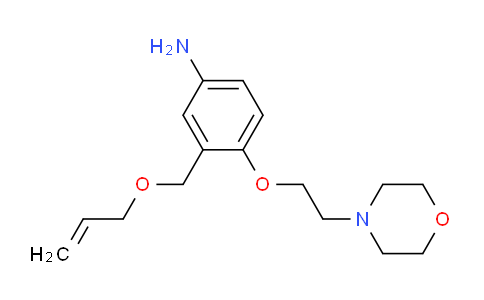 CAS No. 1381947-97-2, 3-(Allyloxymethyl)-4-(2-morpholinoethoxy)aniline