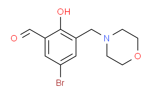CAS No. 154198-11-5, 5-bromo-2-hydroxy-3-(morpholinomethyl)benzaldehyde