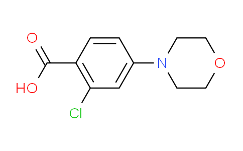 CAS No. 175153-55-6, 2-Chloro-4-morpholinobenzenecarboxylic acid