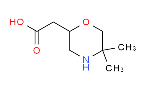 CAS No. 180863-28-9, (5,5-Dimethyl-morpholin-2-yl)-acetic acid
