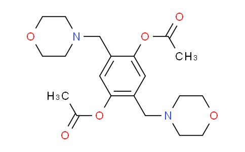 CAS No. 1865-04-9, 2,5-Bis(morpholinomethyl)-1,4-phenylene diacetate