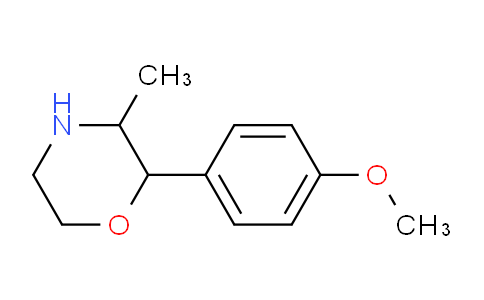CAS No. 100369-95-7, 2-(4-methoxyphenyl)-3-methylmorpholine