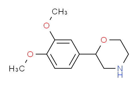 CAS No. 100370-59-0, 2-(3,4-dimethoxyphenyl)morpholine