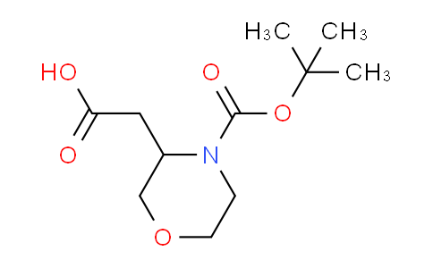 CAS No. 859155-89-8, 2-(4-(tert-butoxycarbonyl)morpholin-3-yl)acetic acid