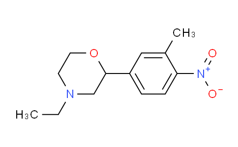 CAS No. 1010384-74-3, 4-ethyl-2-(3-methyl-4-nitrophenyl)morpholine
