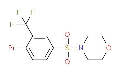 CAS No. 1020253-04-6, 4-((4-Bromo-3-(trifluoromethyl)-phenyl)sulfonyl)morpholine