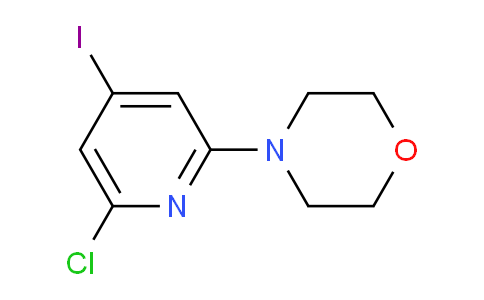 CAS No. 1276110-16-7, 4-(6-Chloro-4-iodopyridin-2-yl)-morpholine