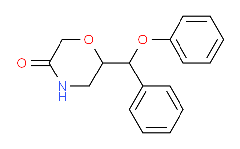 CAS No. 93886-29-4, 6-(phenoxy(phenyl)methyl)morpholin-3-one