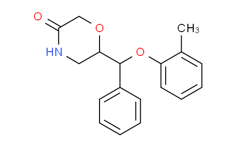 CAS No. 93886-30-7, 6-(phenyl(o-tolyloxy)methyl)morpholin-3-one