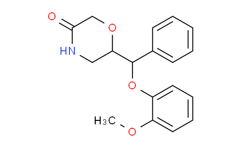 CAS No. 93886-31-8, 6-((2-methoxyphenoxy)(phenyl)methyl)morpholin-3-one