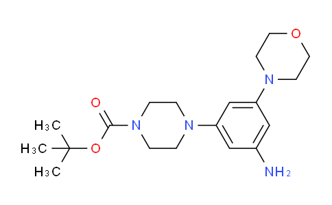 CAS No. 1051899-49-0, tert-butyl 4-(3-amino-5-morpholinophenyl)piperazine-1-carboxylate