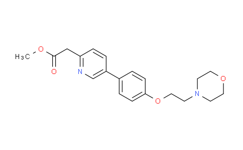 CAS No. 1038395-64-0, methyl 2-(5-(4-(2-morpholinoethoxy)phenyl)pyridin-2-yl)acetate