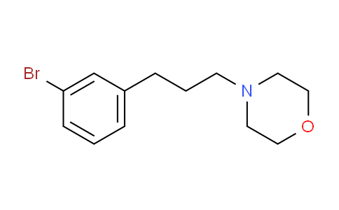 CAS No. 1133116-11-6, 4-(3-(3-Bromophenyl)propyl)morpholine