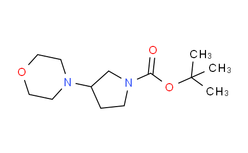 CAS No. 1184914-30-4, tert-butyl 3-morpholinopyrrolidine-1-carboxylate