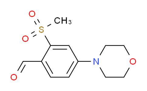 CAS No. 1197193-29-5, 2-(Methylsulfonyl)-4-morpholinobenzaldehyde