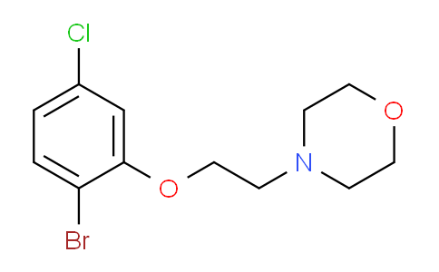 CAS No. 1255574-55-0, 4-(2-(2-bromo-5-chlorophenoxy)ethyl)morpholine