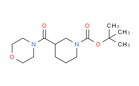 CAS No. 889942-56-7, tert-butyl 3-(morpholine-4-carbonyl)piperidine-1-carboxylate