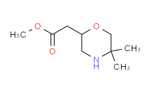 CAS No. 889955-22-0, methyl 2-(5,5-dimethylmorpholin-2-yl)acetate