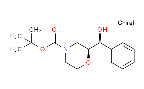 CAS No. 847805-32-7, tert-butyl (S)-2-((S)-hydroxy(phenyl)methyl)morpholine-4-carboxylate