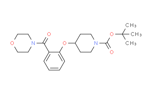 CAS No. 1146080-02-5, tert-butyl 4-(2-(morpholine-4-carbonyl)phenoxy)piperidine-1-carboxylate
