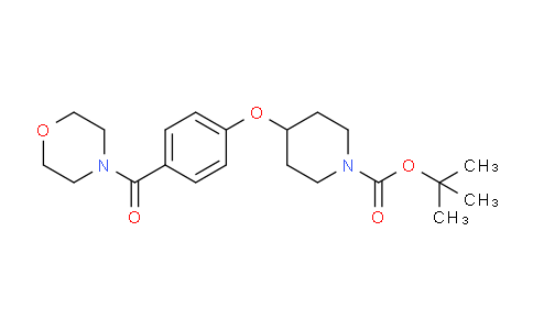 CAS No. 1146080-05-8, tert-butyl 4-(4-(morpholine-4-carbonyl)phenoxy)piperidine-1-carboxylate