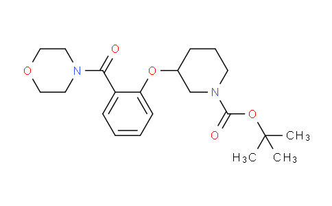 CAS No. 1146080-58-1, tert-butyl 3-(2-(morpholine-4-carbonyl)phenoxy)piperidine-1-carboxylate