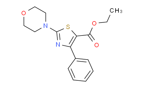 CAS No. 55040-86-3, ethyl 2-morpholino-4-phenylthiazole-5-carboxylate