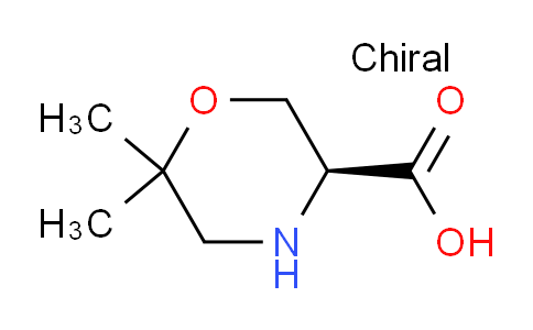 CAS No. 783349-44-0, (S)-6,6-Dimethyl-morpholine-3-carboxylic acid