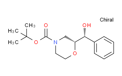 CAS No. 868685-97-6, tert-butyl (R)-2-((R)-hydroxy(phenyl)methyl)morpholine-4-carboxylate