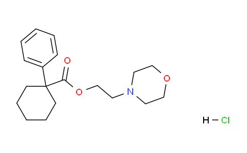CAS No. 75136-54-8, 2-morpholinoethyl 1-phenylcyclohexane-1-carboxylate hydrochloride