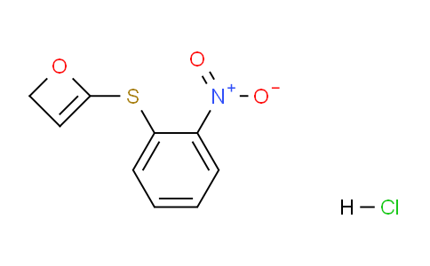4-((2-nitrophenyl)thio)-2H-oxete hydrochloride