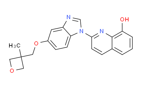 CAS No. 816463-38-4, 2-(5-((3-methyloxetan-3-yl)methoxy)-1H-benzo[d]imidazol-1-yl)quinolin-8-ol