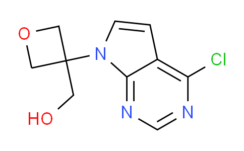 CAS No. 1402446-49-4, (3-(4-Chloro-7H-pyrrolo[2,3-d]pyrimidin-7-yl)oxetan-3-yl)methanol