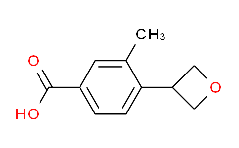 CAS No. 1392467-02-5, 3-Methyl-4-(oxetan-3-yl)benzoic acid