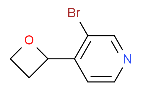 CAS No. 1255713-79-1, 3-Bromo-4-(oxetan-2-yl)pyridine