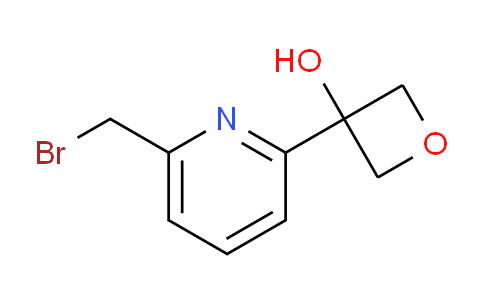 CAS No. 1644345-94-7, 3-(6-(Bromomethyl)pyridin-2-yl)oxetan-3-ol
