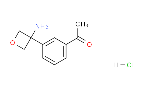 CAS No. 1384264-27-0, 1-(3-(3-Aminooxetan-3-yl)phenyl)ethanone hydrochloride