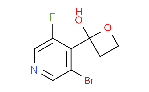 CAS No. 1398504-13-6, 2-(3-Bromo-5-fluoropyridin-4-yl)oxetan-2-ol